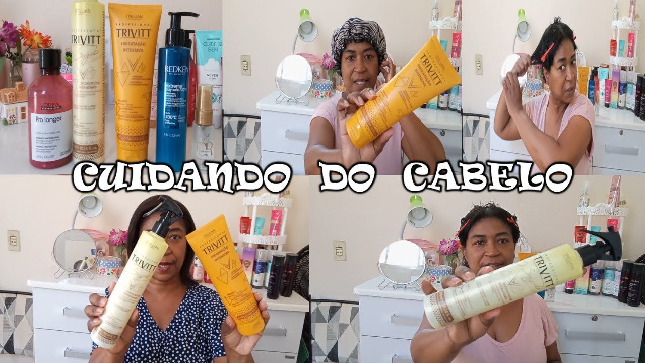 DIA DE HIDRO RECONSTRUÇÃO/O Segredo do Cabeleireiro #trivitt #cuidadocomcabelo #crespaalisada