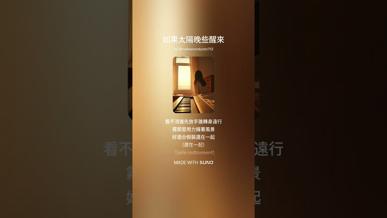如果太陽晚些起來