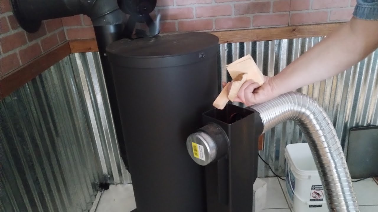 Liberator Rocket Heater, chunking your firewood.