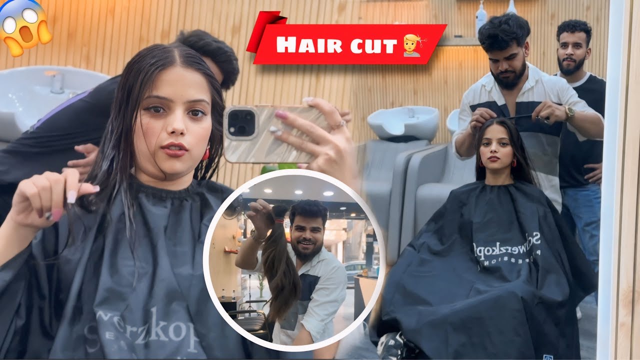 SAARE HAIR CUT KARVA DIYE JASS NE MERE 😭 !! NITISHA 09