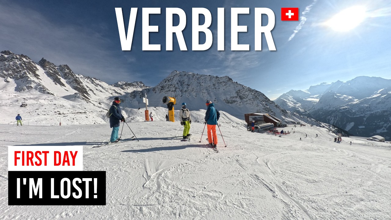 First day skiing and I'm lost in Verbier 4 Vallées.
