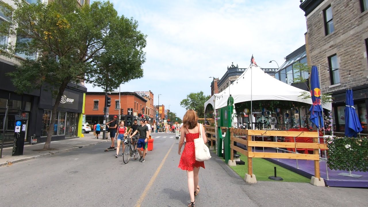 Montreal 2021 - Walking on Beautiful Mont-Royal Avenue East in Le Plateau-Mont-Royal