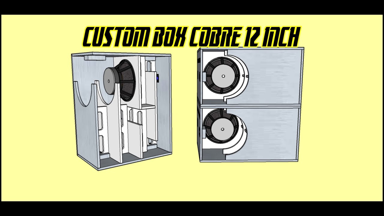 SKEMA [PLAN] BOX SPEAKER COBRE SINGLE 12 INCH BREWOG ÀUDIO