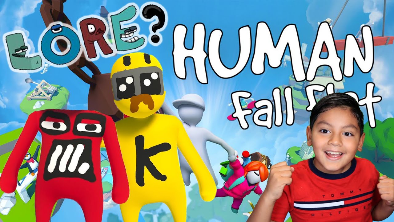 Alphabet Lore en El Mundo de Plastilina | Human Fall Flat Alphabet Lore | Juegos Karim Juega
