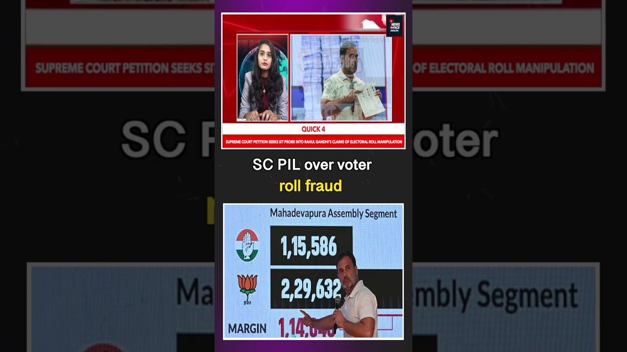 PIL in Supreme Court Seeks SIT Probe on Rahul Gandhi&rsquo;s Electoral Roll Allegations | NOF ENGLISH