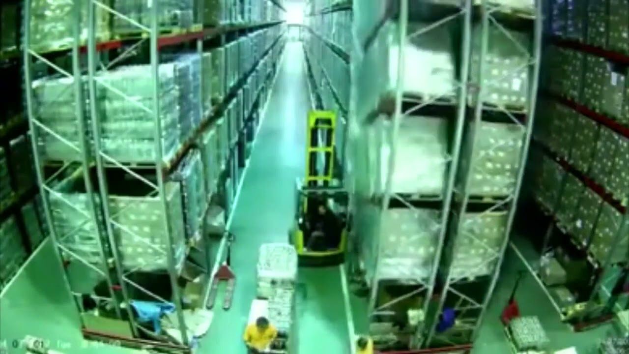 Warehouse Disaster: A Stark Reminder to Drive Forklifts Safely #shorts