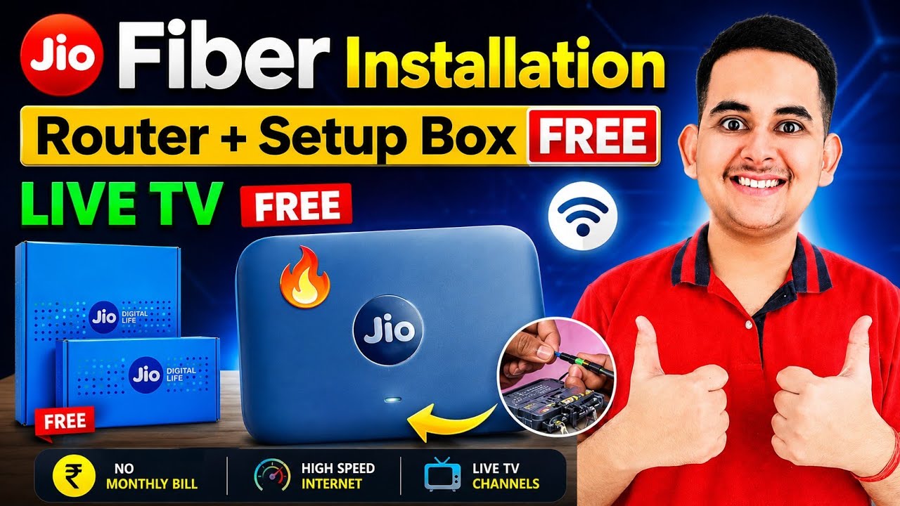 Jio Fiber ₹599 Plan Total Installation Cost 2026? 🤔 Jio Fiber ₹1514 Offer & Speed Test | Book Now!
