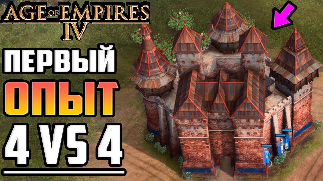 👑Сколько ПРОДЕРЖИТСЯ Донжон Руси?! ▶ Age of Empires 4 Мультиплеер: 4 vs 4. Первая Игра по Сети!