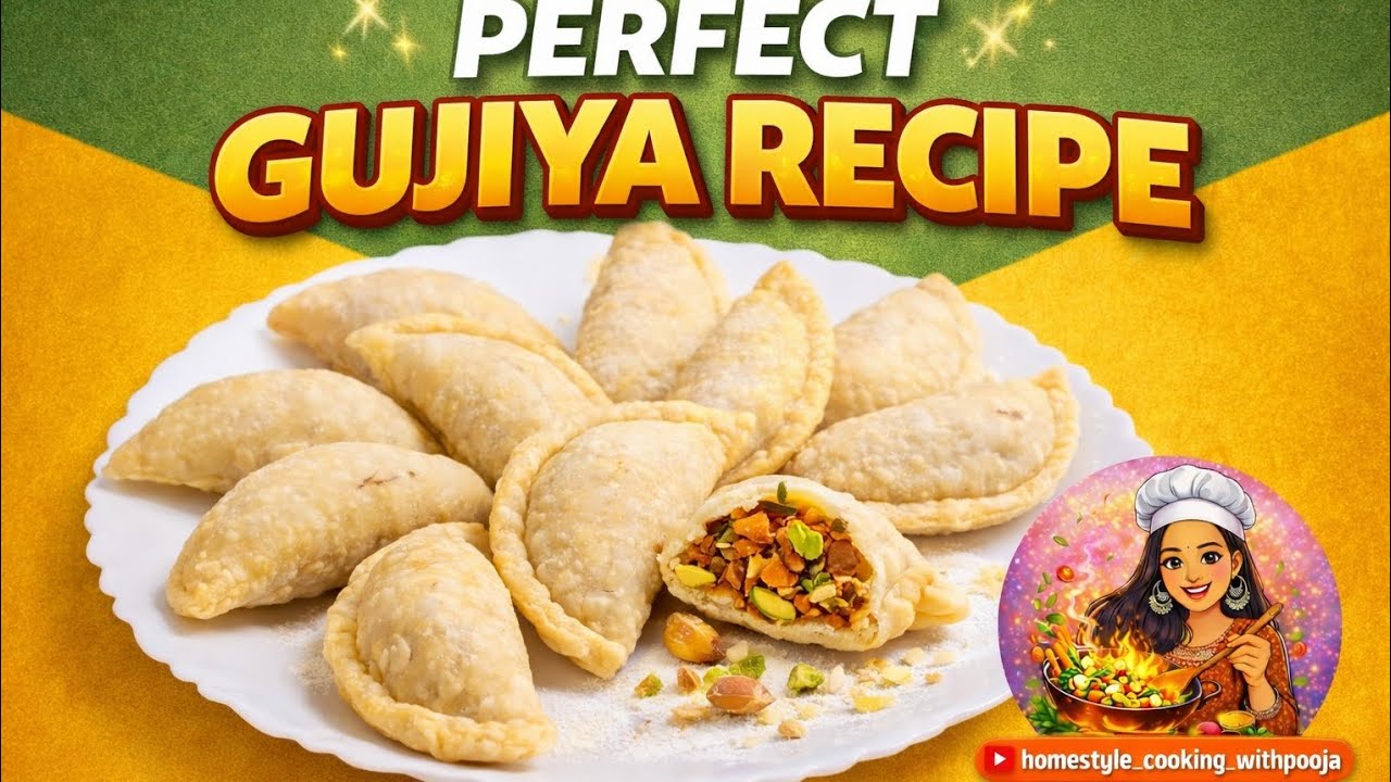 🥟 Perfect Gujiya Recipe | Crispy & Tasty Gujiya at Home | Easy Gujiya Recipe