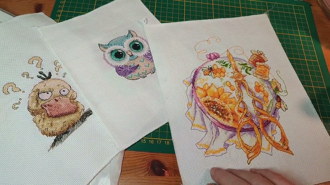 J'EN AI TERMINÉ UNE 🥳🎉#crossstitch 