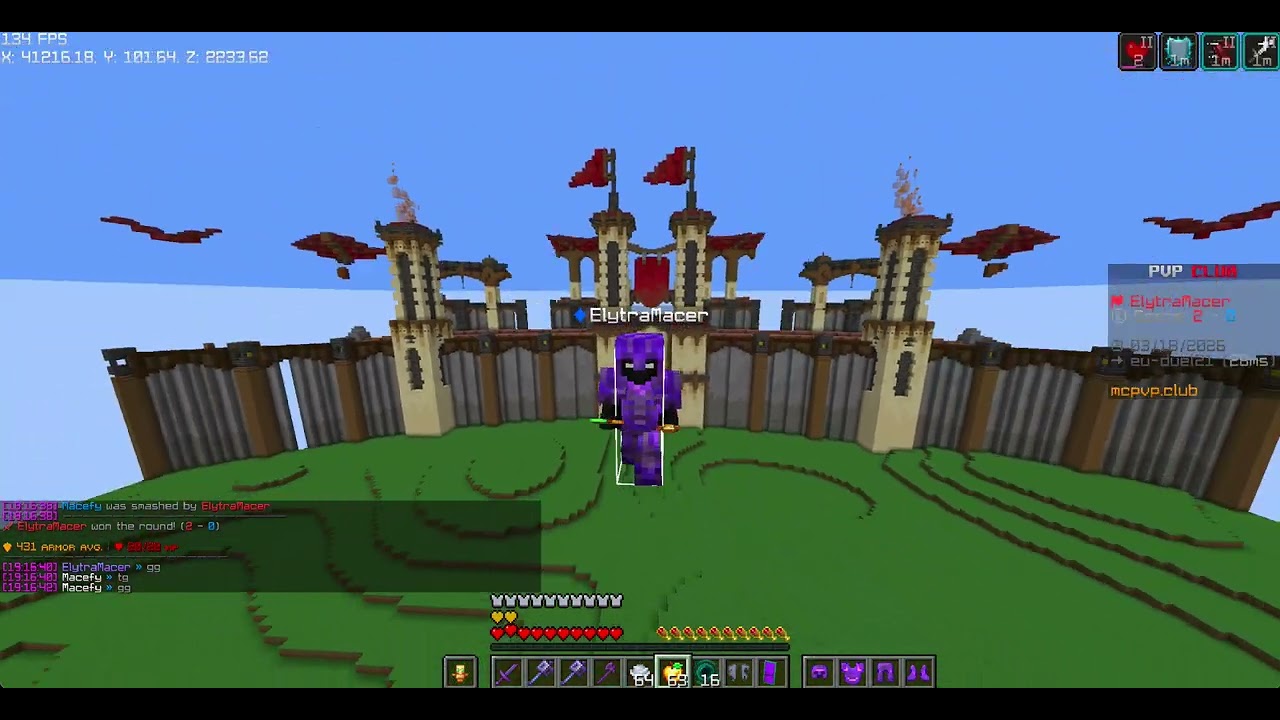 ElytraMacer vs Macefy - Mace ft5 - mcpvp.club