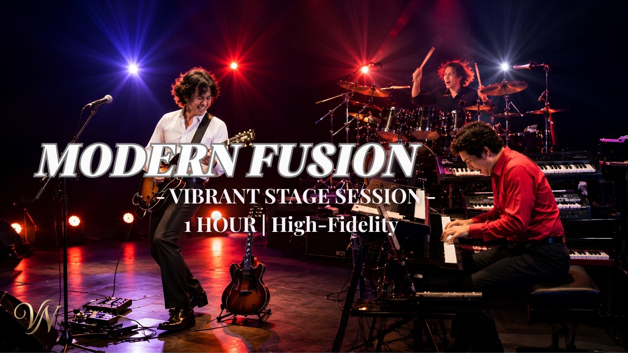 🎸 Vibrant Stage Ignite - High-Fidelity Modern Fusion Jazz | 1 Hour Mix ✨