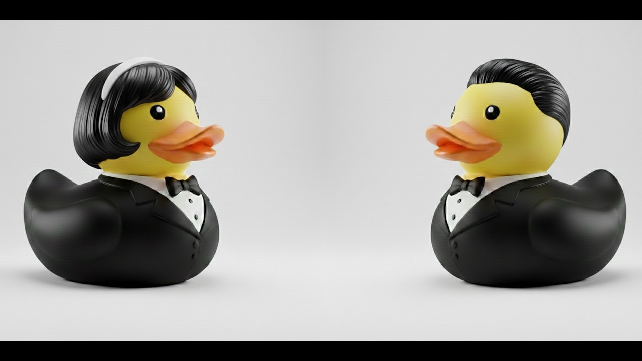 3D Printed Waiter / Waitress Duck Timelapse