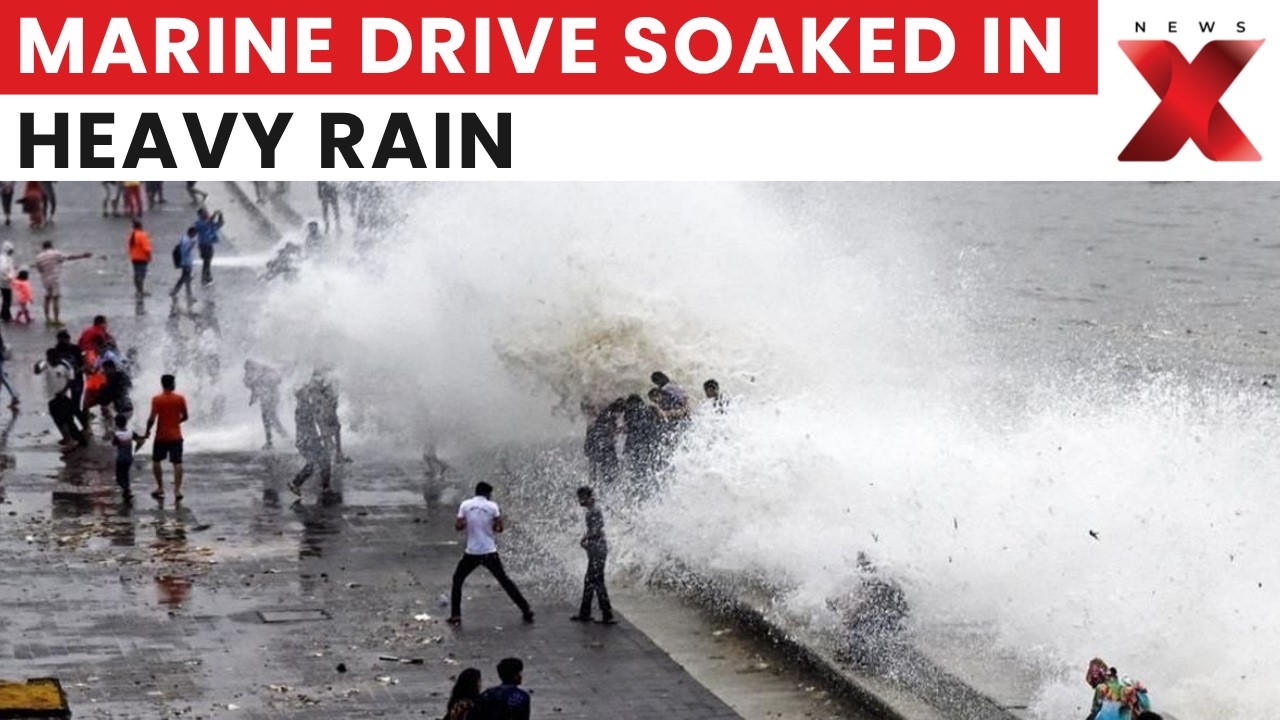 Mumbai Rains: Fresh Monsoon Showers Lash Marine Drive | Latest News | NewsX