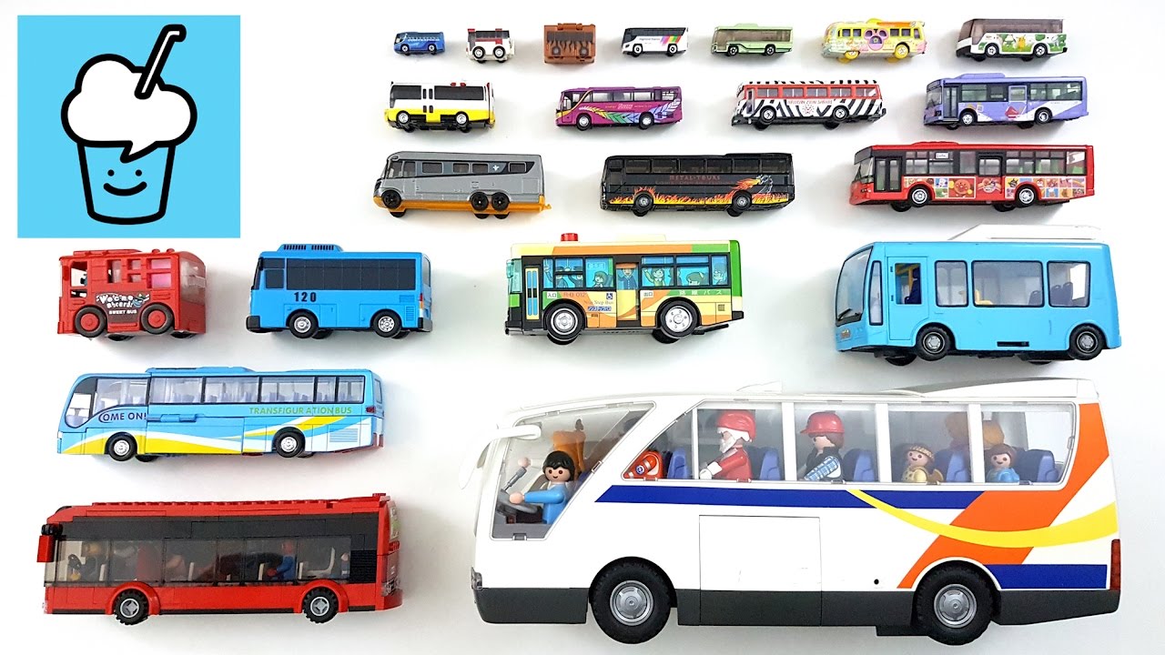 Bus for kids with tomica トミカ VooV ブーブ 変身 Lego Playmobil Tayo Anpanman アンパンマン