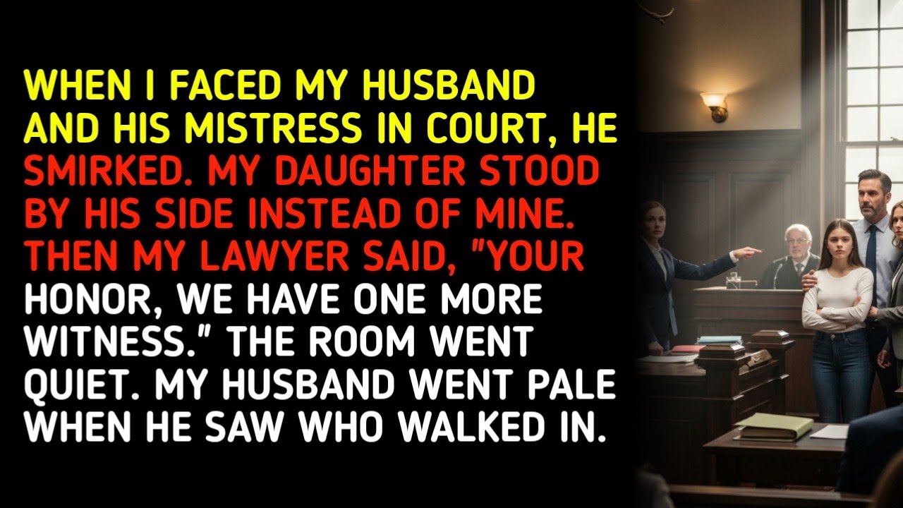 WHEN I FACED MY HUSBAND AND HIS MISTRESS IN COURT, HE SMIRKED. MY DAUGHTER STOOD BY HIS SIDE...