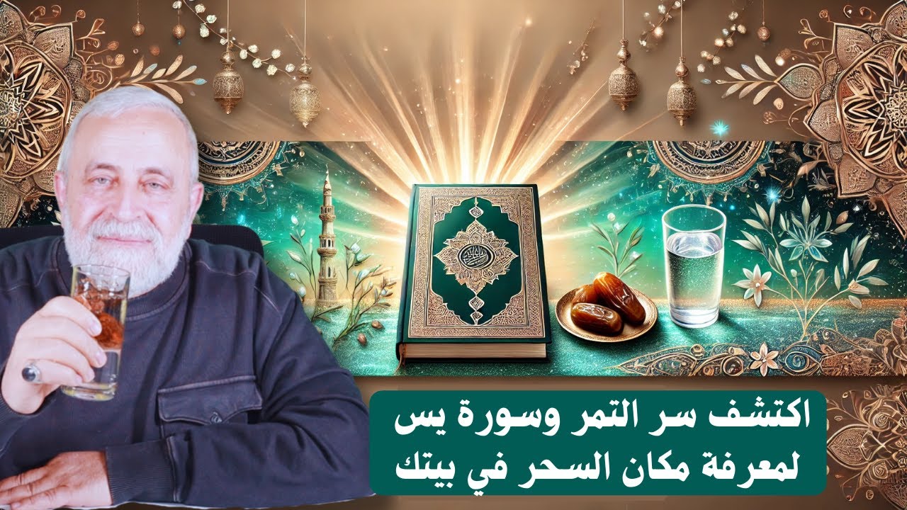 اكتشف سر ماء التمر سورة يس | الطريقة الاقوى لكشف السحر وتطهير البيوت من الحسد