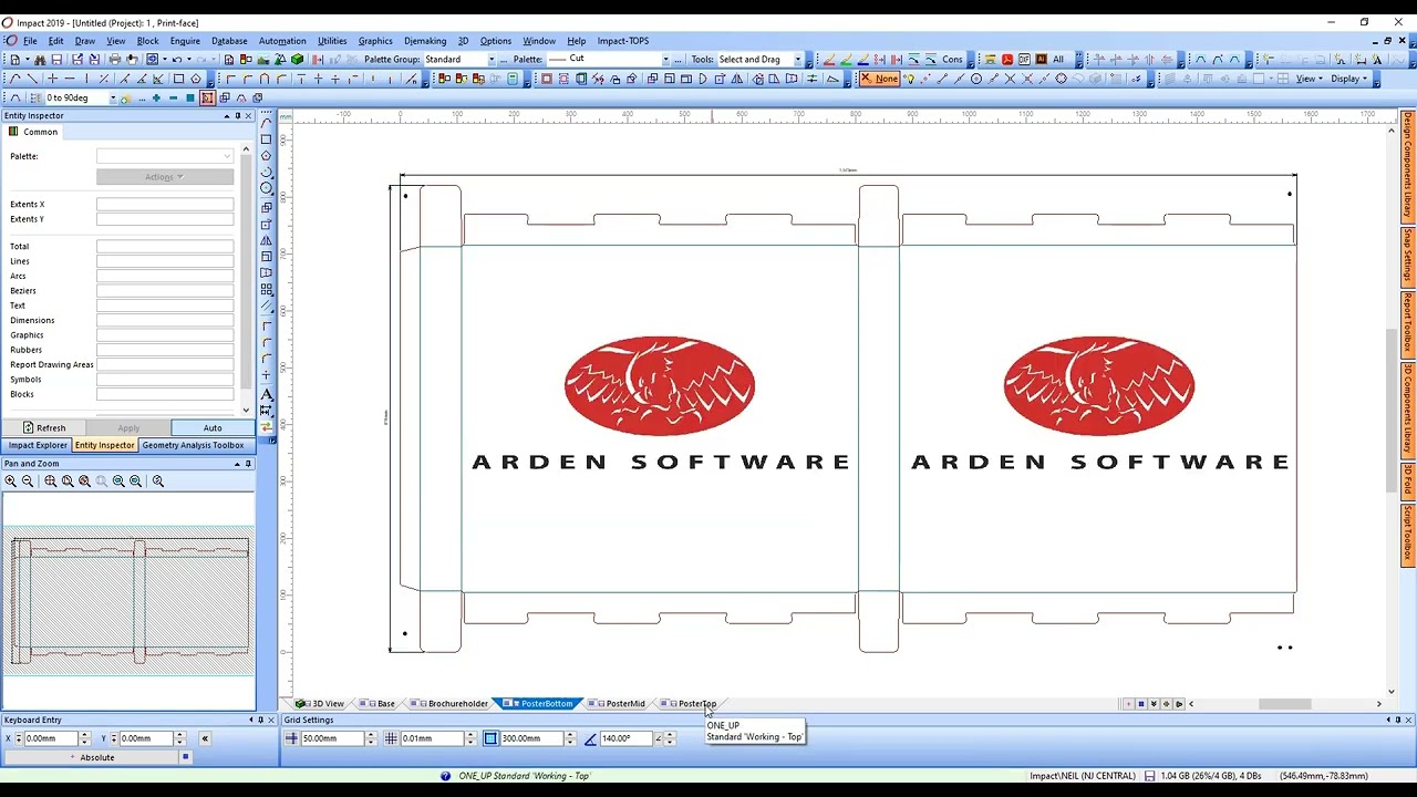 Impact CAD/CAM - Floor Standing Display