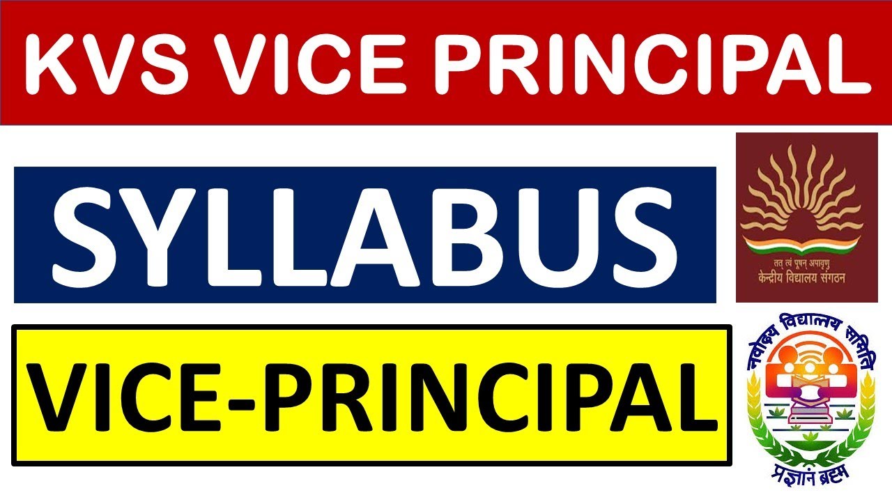 KVS Vice Principal Eligibility - Education Qualification, Experience, Age Criteria !!