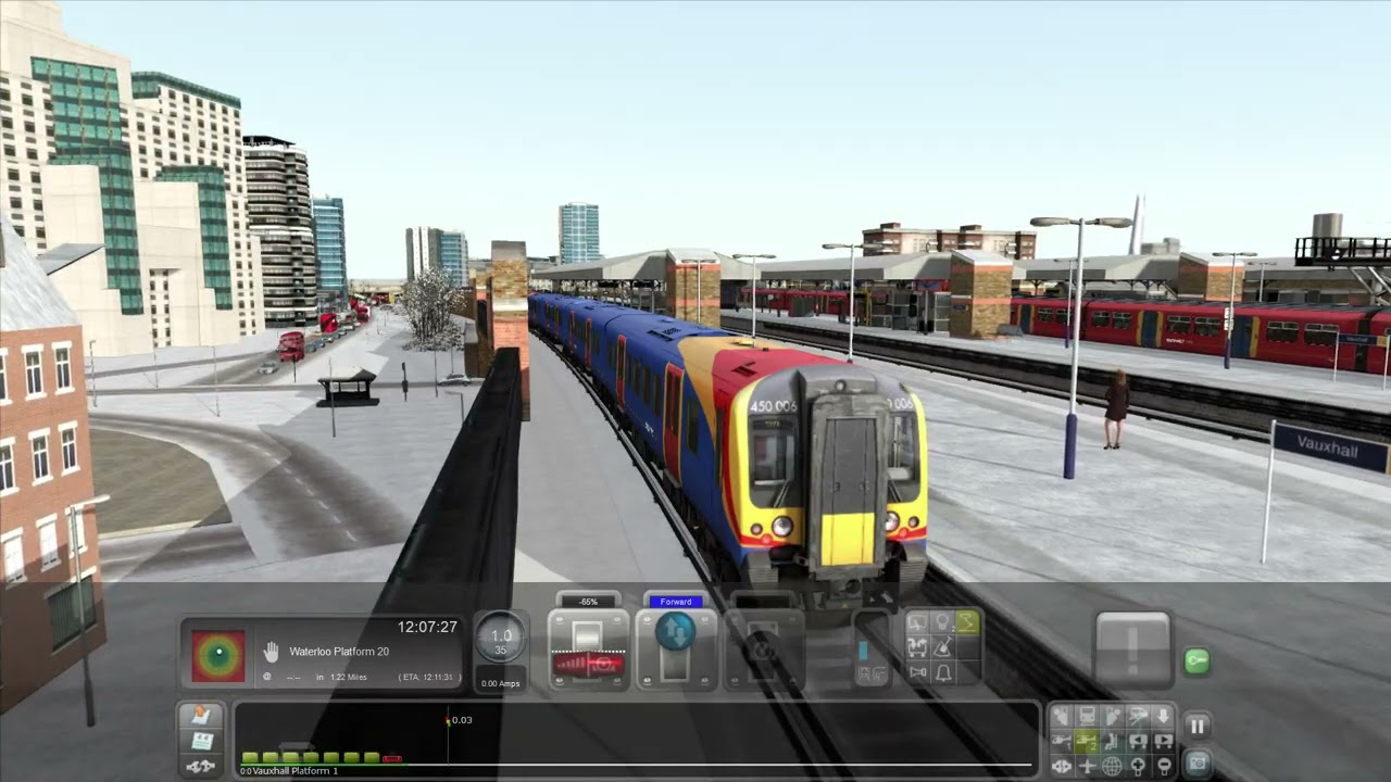 [Quick Drive Test] Train Simulator: Portsmouth Direct Line: Clapham Junction to London Waterloo.
