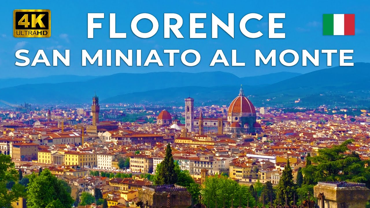 San Miniato al Monte, FLORENCE 🇮🇹 Italy Walking Tour [4K HDR 60fps]