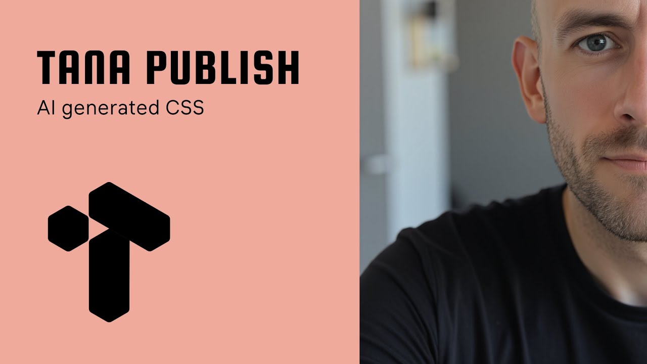 Use AI-generated CSS in Tana Publish