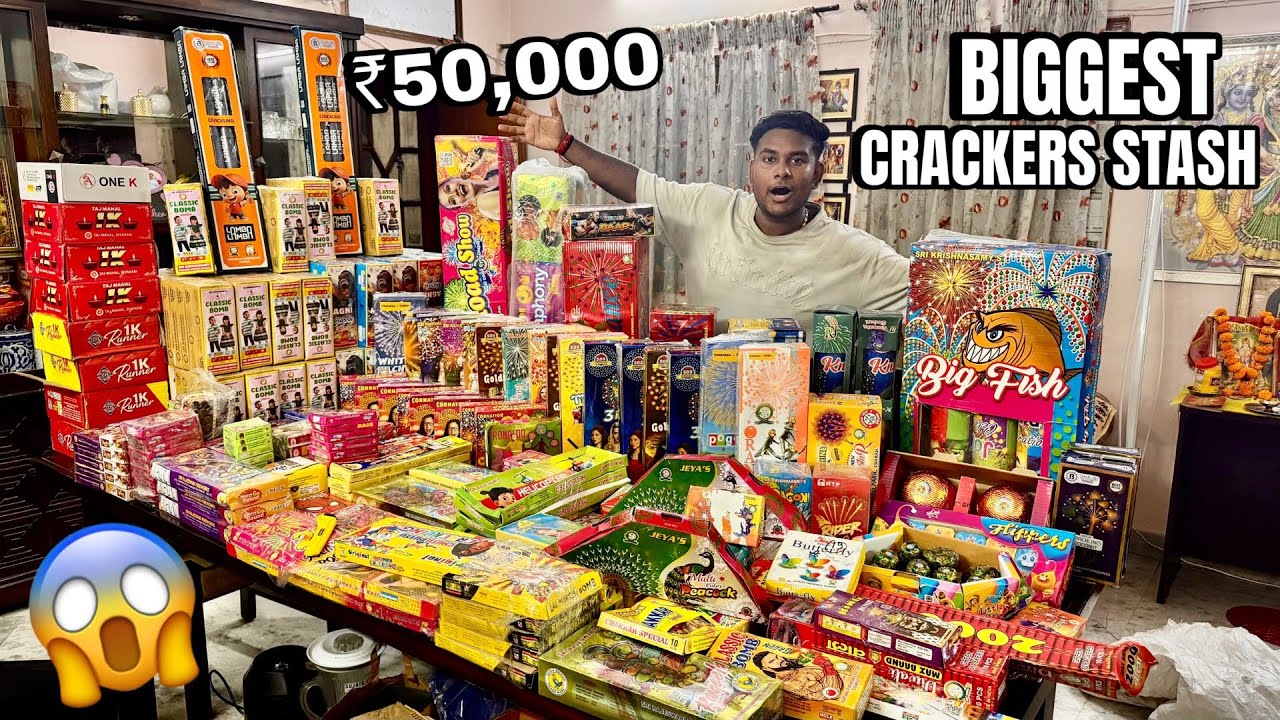 Buying The Biggest Diwali Stash 2025😍🔥 - Unique Diwali Crackers !