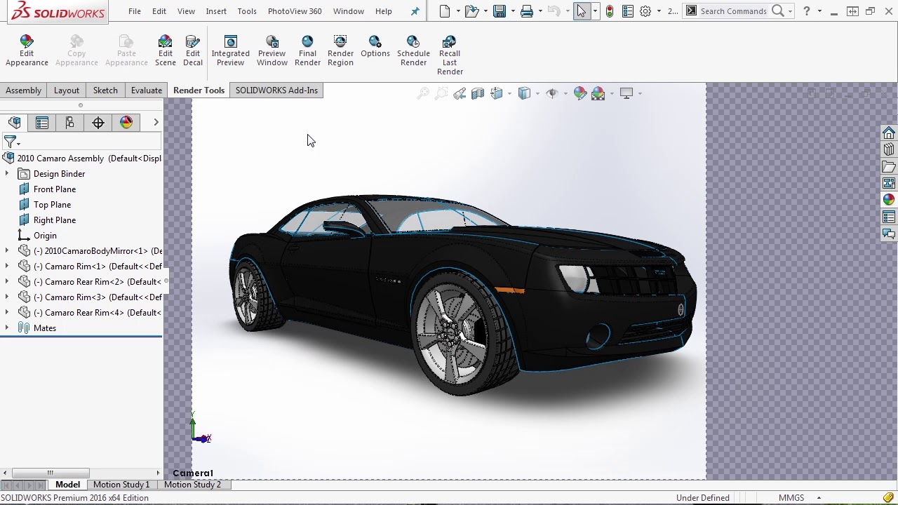 Solidworks Tutorial 72 : Renders