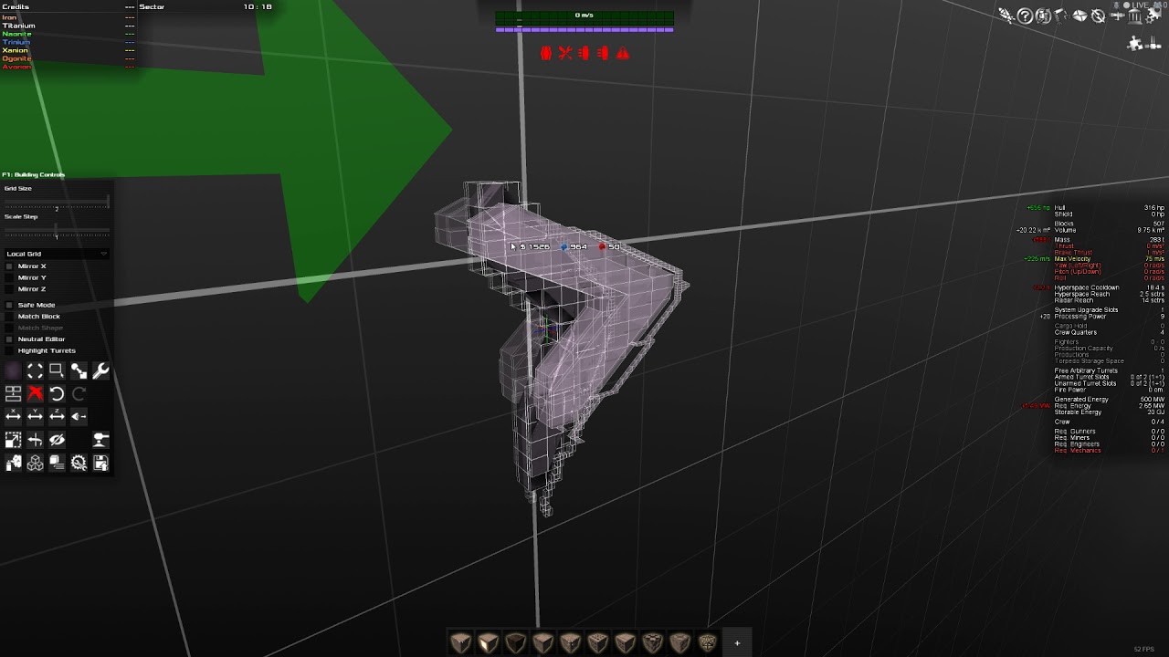 Making a sci fi ship in Avorion