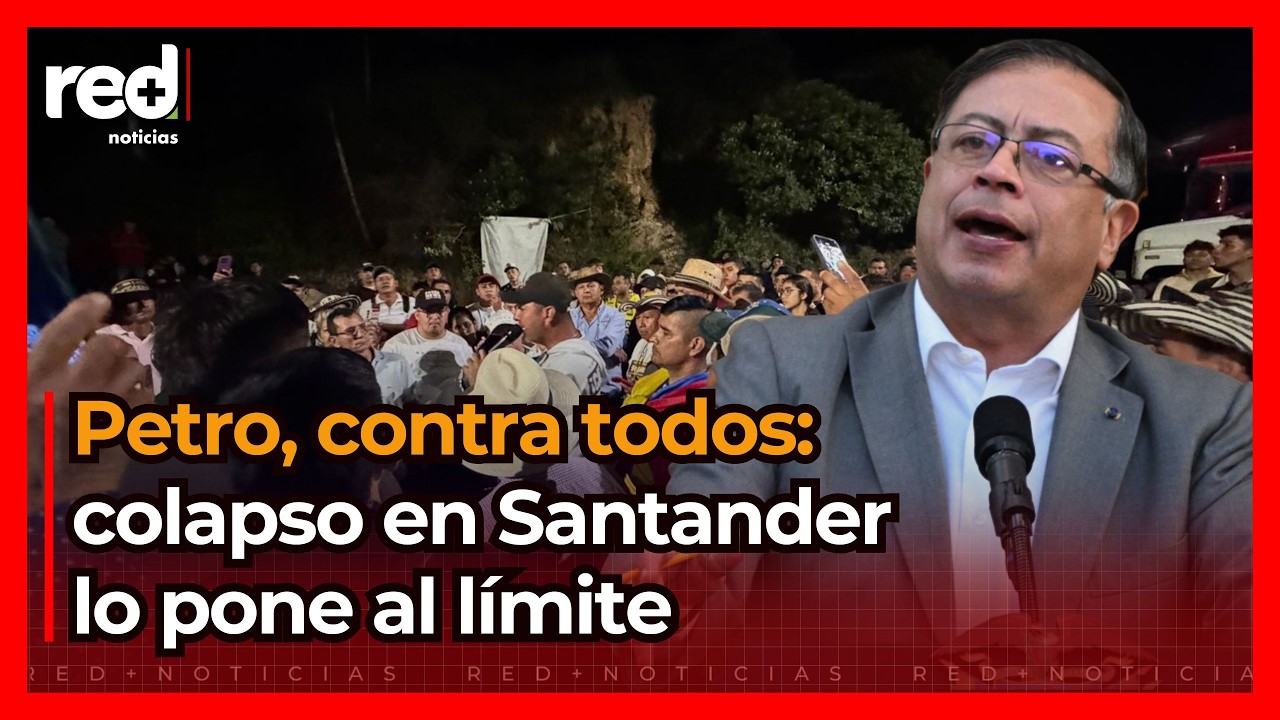 Petro amenaza con destituir o llevar presos a gobernadores por bloqueo en Santander