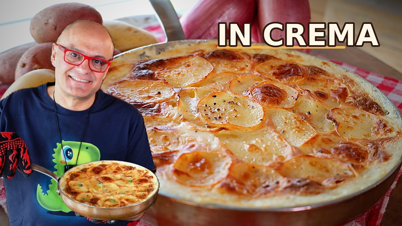 PATATE in FORNO FACILI AL FORMAGGIO Pommes Dauphinoise  AL FORNO