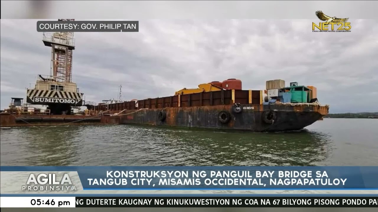 Konstruksyon ng Panguil bay bridge sa Tangub city, Misamis Occidental, nagpapatuloy