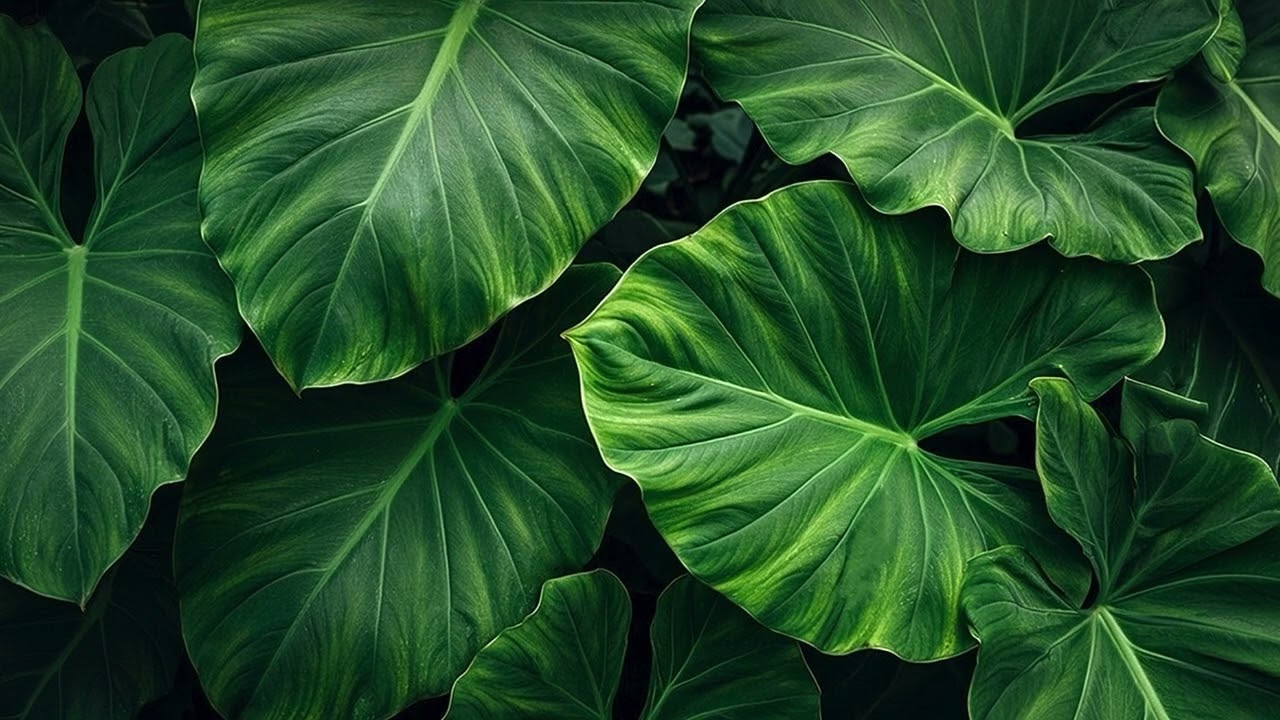 Lush Green Plant Wall Modern Botanical TV Screensaver | Relaxing Nature | Background Loop | No Sound