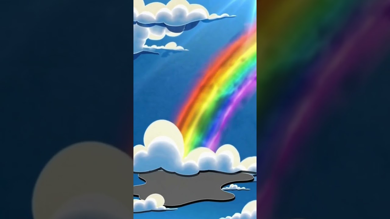 The Rainbow That Showed Its True Colors 🌈👁️ #toonterror #animation #shorts #shortvideo #creepy