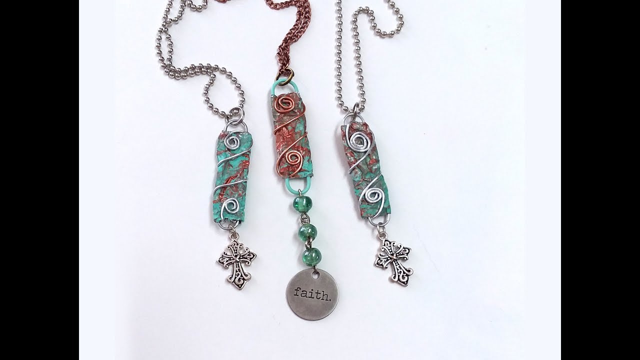 Altered Paper Clip Charm Foil Wrapped - Tutorial