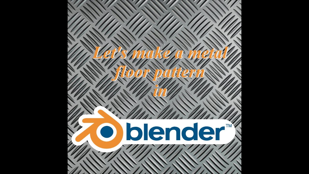 Let's make a metal floor pattern in Blender!