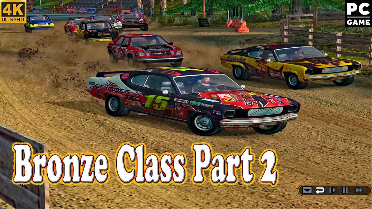 Flatout 1 - Bronze Class Career Walkthrough 2 (4K)