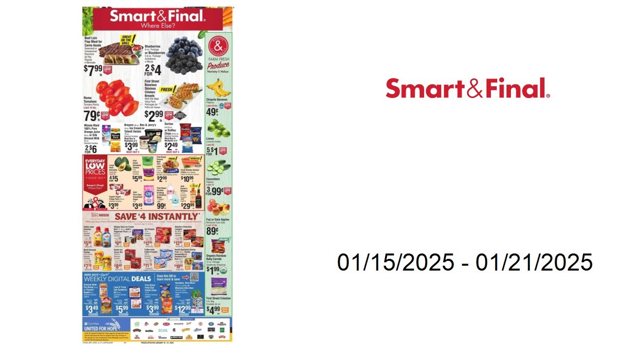 Smart & Final Weekly Ad - 01/15/2025 - 01/21/2025
