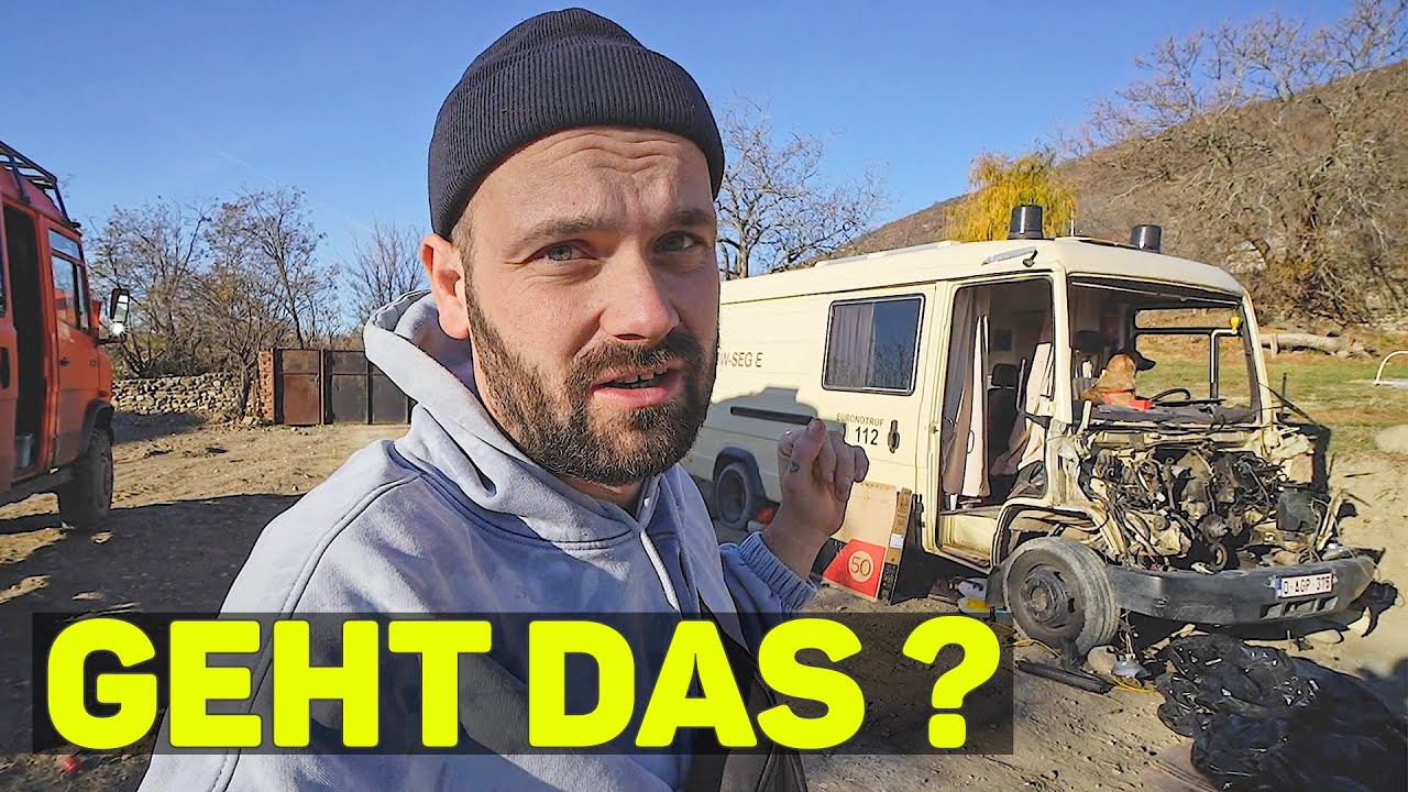 Wir kaufen einen (HALBEN) Mercedes Bus in Georgien.