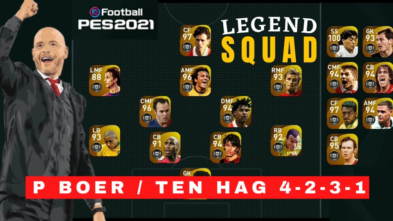 Review Manager P Boer Erik Ten Hag 4-2-3-1 Pes 2021 Mobile