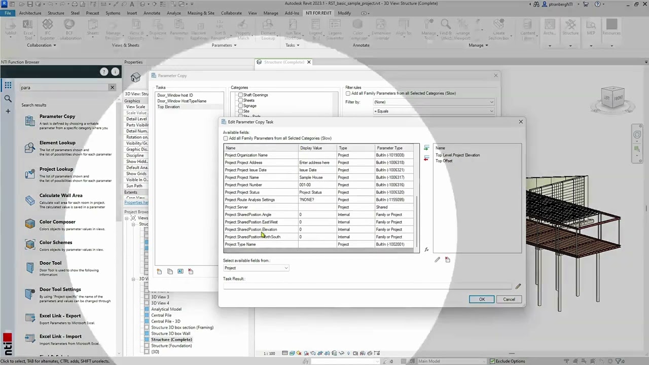 NTI For Revit - Parameter Copy