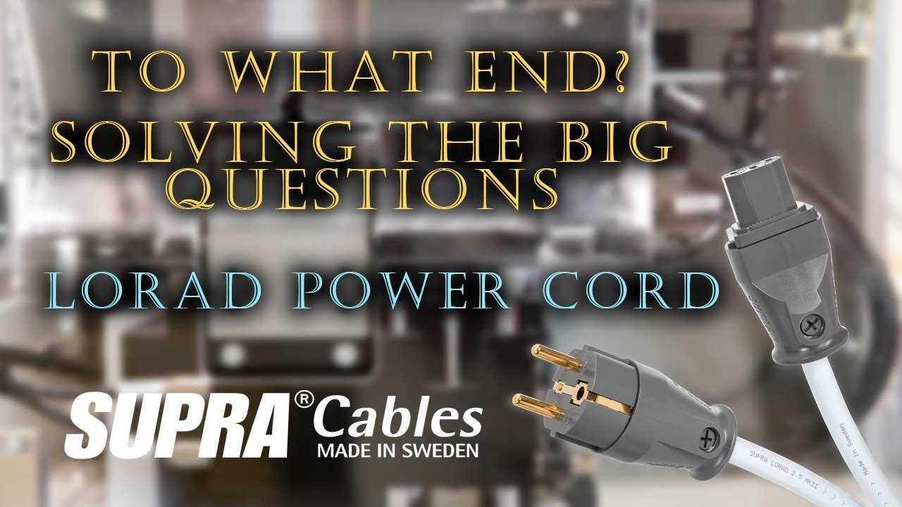 Assembling of the Supra LoRad power cord! Where will this end?