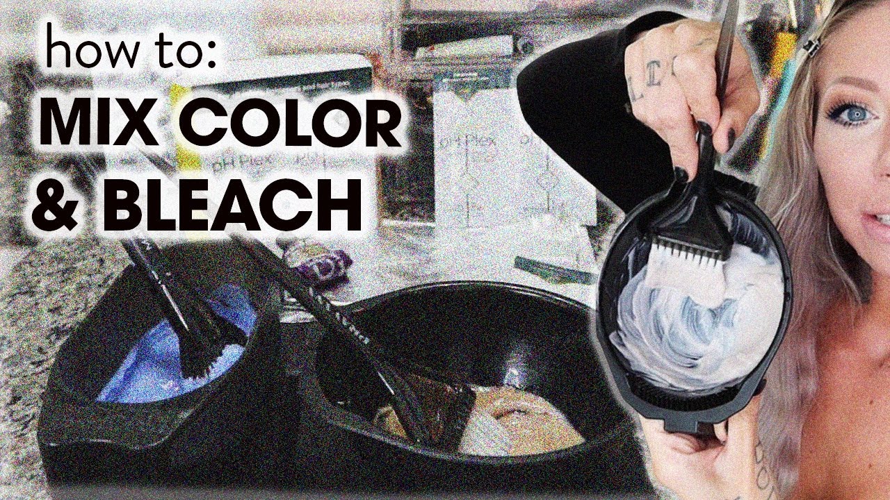 How To: Mix Hair Color & Bleach w Developer
