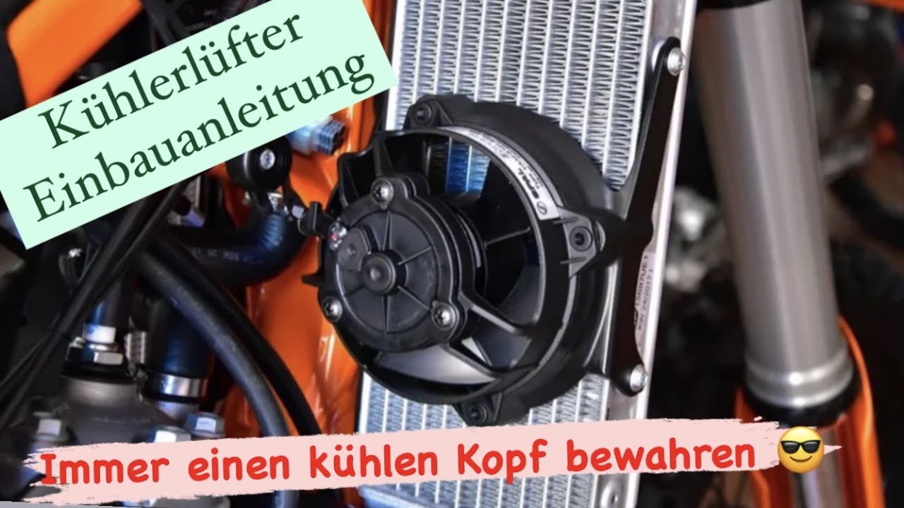 Kühlerlüfter - Lüfter - Air Fan Einbauanleitung Tutorial Deutsch KTM GasGas Husqvarna EXC TPI EC TEi