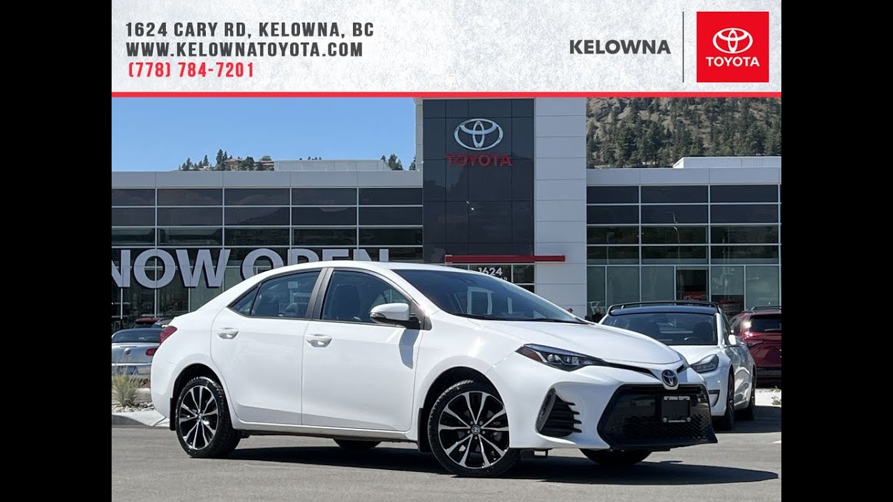 White 2019 Toyota Corolla SE | Heated Seats & Steering Wheel | Moonroof Review Kelowna BC - Kelowna