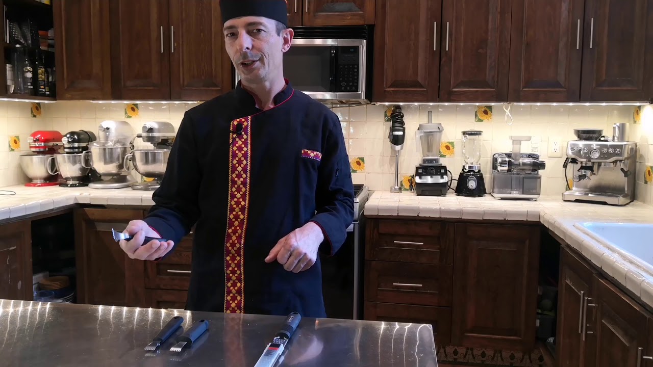 What is a Lemon Zester, how to choose & use it, to take of Zest from citrus fruits Chef David Jahnke