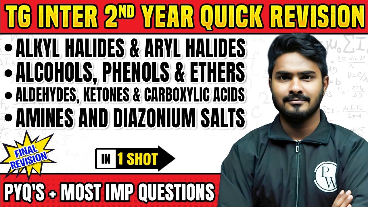 Alcohols Phenols Ethers & Other Chapters | TG 2nd Year | Chemistry | Most Imp Questions & PYQs