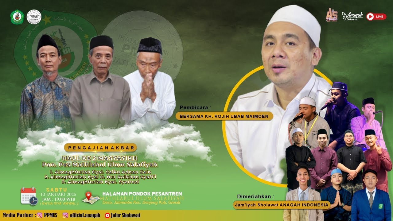 live Haul ke.2 Masyayikh Ponpes Mathlabul Ulum Slafaiya || Bersama KH. Rojih Ubab Maimoen