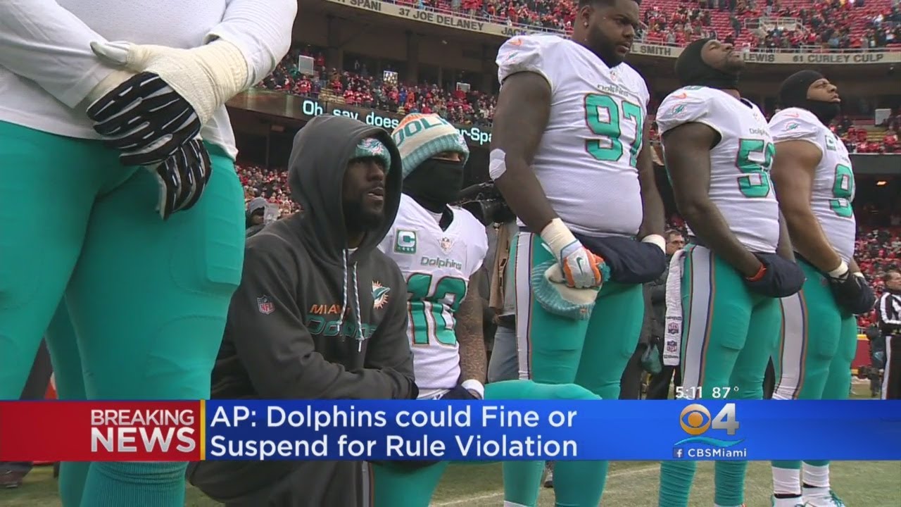 AP: Dolphins Anthem Punishments Include Fines, Suspensions