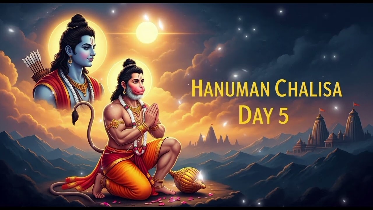 Shree Hanuman Chalisa | श्री हनुमान चालीसा | Day 5